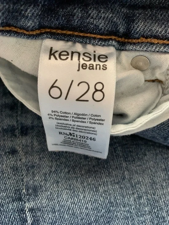 4/$30 Kensie Blue Distressed Jeans - Picture 3 of 4